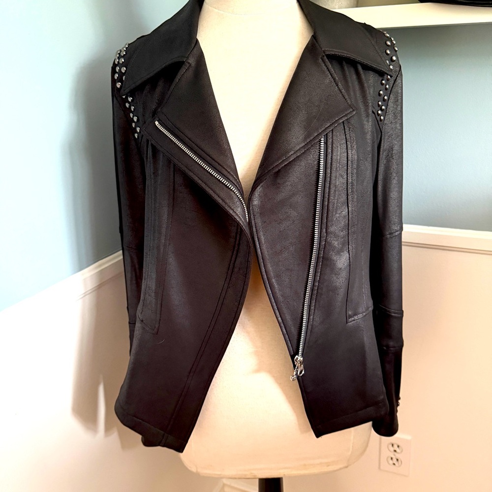 Clara Sunwoo - Liquid Leather™ Studded Jacket - Black (M = size 10-12)